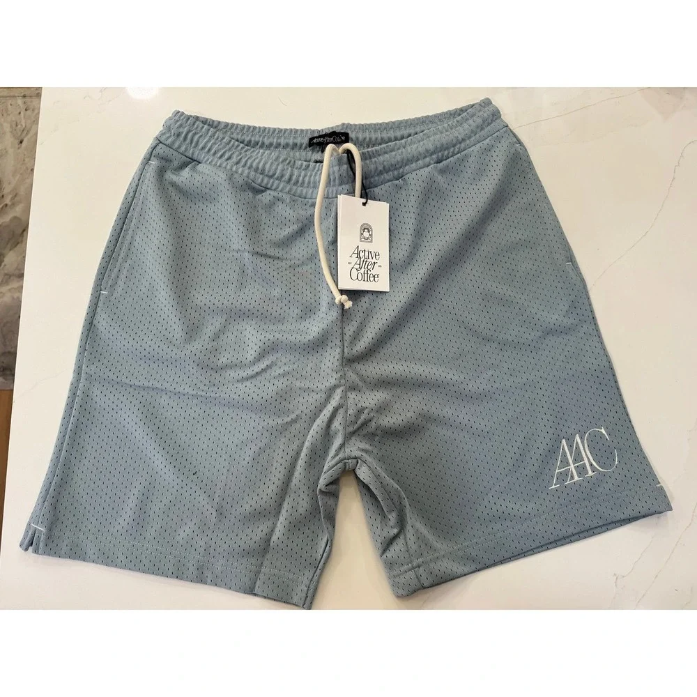 Active After Coffee Mens Transformation Shorts Ashley Blue Size large NWT